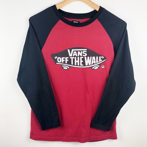 red and black vans shirt